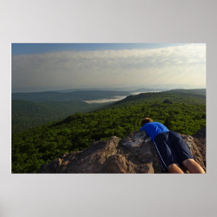 Póster Vista da fuga apalaches, montanhas de Grayson