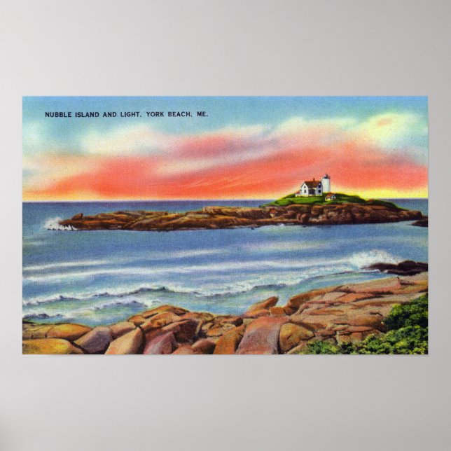 Poster Vista da Ilha das Bolhas e do Farol (Frente)