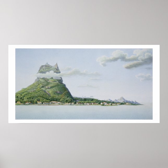 Poster Vista da Ilha de Bora Bora, do Voyage Auto (Frente)