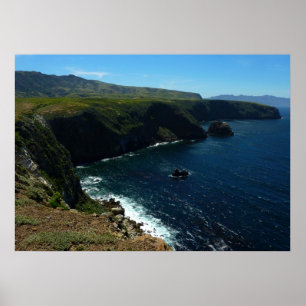 Póster Vista da Ilha de Santa Cruz nas Ilhas do Canal