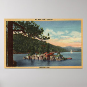 Póster Vista da Ilha do Tesouro