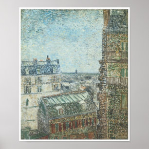Póster Vista da janela de Vincent, Vincent van Gogh