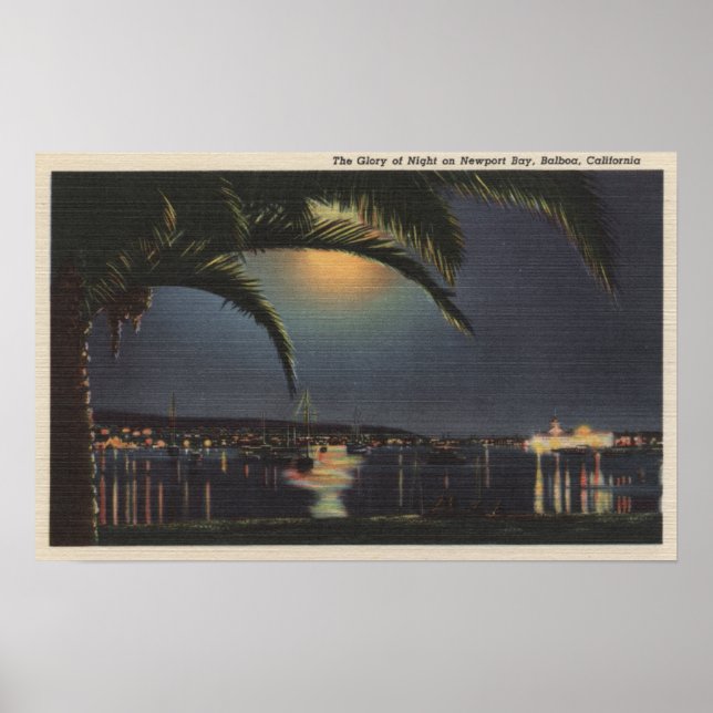 Póster Vista da Luz do Compartimento Newport (Frente)