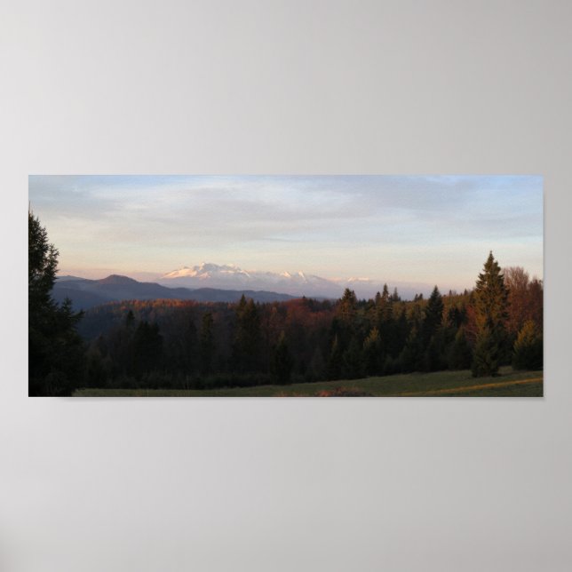 Poster Vista da manhã do Tatras de Besboy Sądecki (Frente)