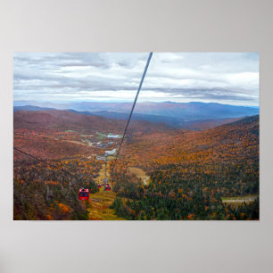 Poster Vista da montagem Mansfield, Vermont, no outono