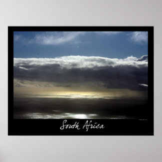 Póster Vista da Montanha Mesa, Cidade do Cabo