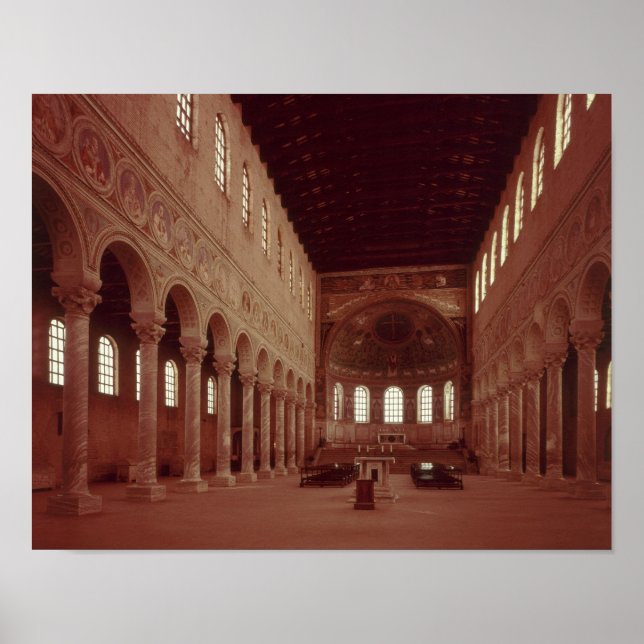 Póster Vista da nave e do altar (Frente)