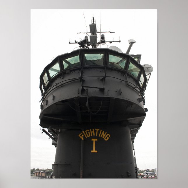 Poster Vista da parte frontal da superstrutura (Frente)