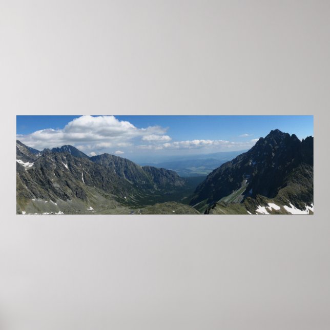Poster Vista da Passagem de Koprowa, Tatras (Frente)