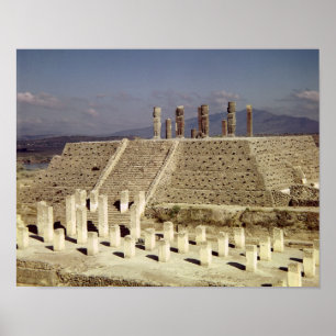 Póster Vista da pirâmide B, Pre-Columbian