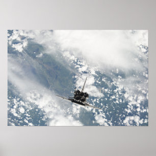 Póster Vista da retaguarda dos três motores principais