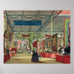 Póster Vista da seção Índia da exposição de Excelentes