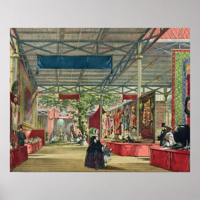 Póster Vista da seção Índia da exposição de Excelentes (Frente)