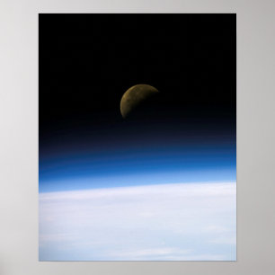 Póster Vista da terra e da lua de Colômbia (STS-107)