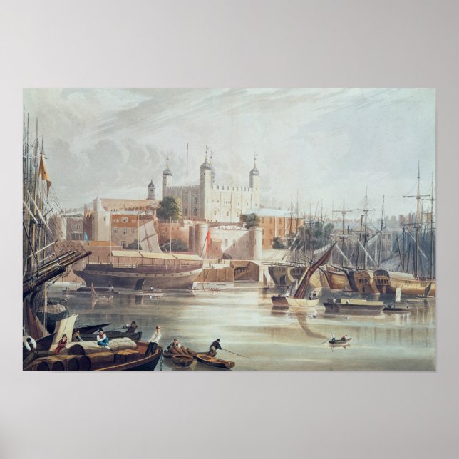 Póster Vista da Torre de Londres (Frente)