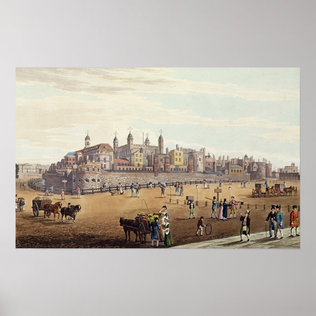 Póster Vista da Torre de Londres (Frente)