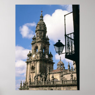Poster Vista da torre de pulso de disparo no canto do