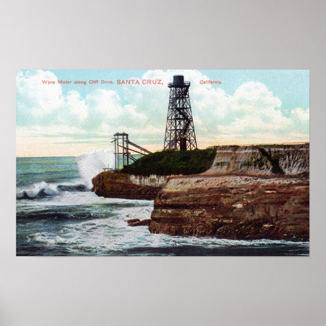 Póster Vista da unidade de clipe do motor de onda (Frente)