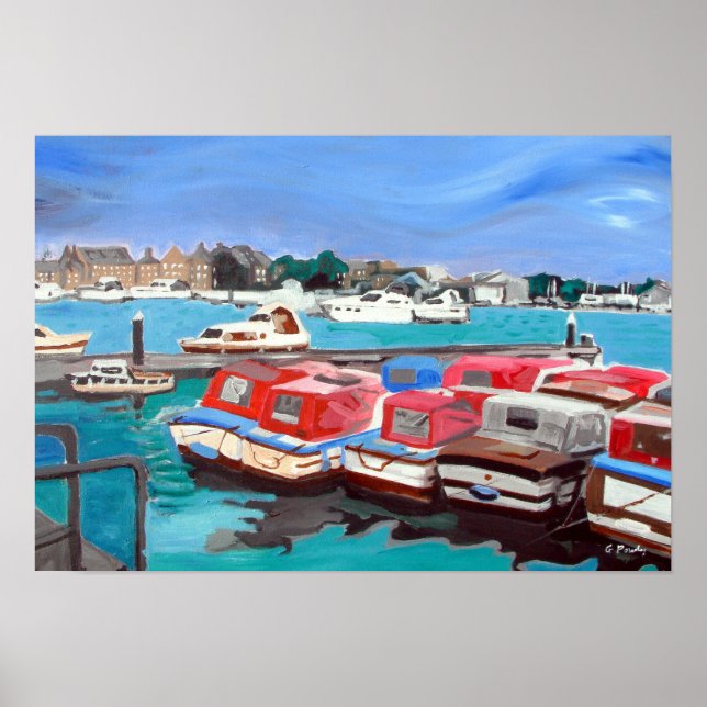 Poster Vista das Broads (Frente)