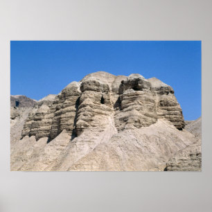 Póster Vista das cavernas de Qumran
