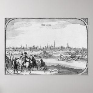 Póster Vista de Bruges