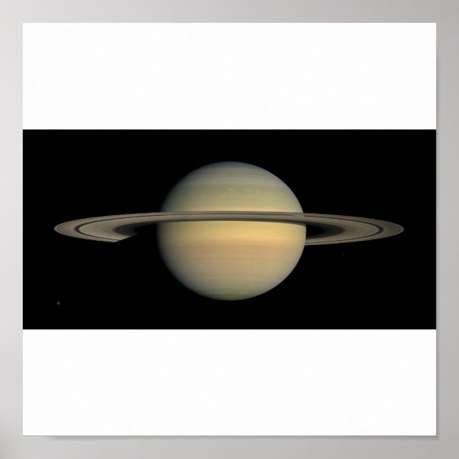 Póster Vista de cheio Saturno (Frente)