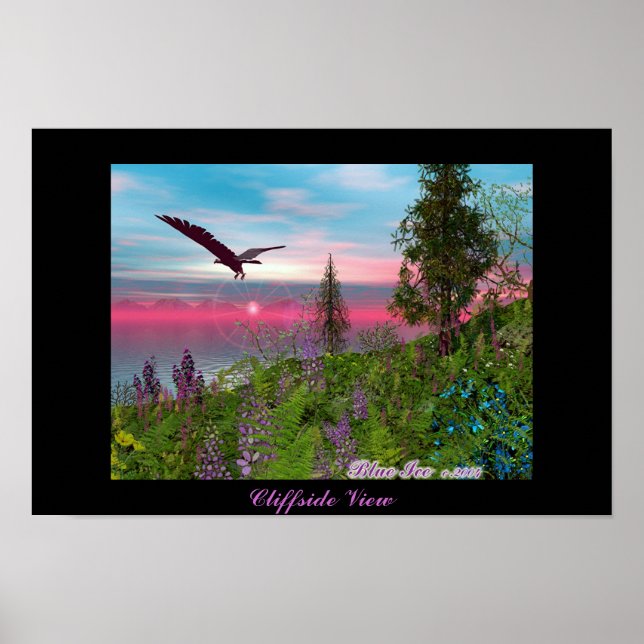 Póster Vista de Cliffside (Frente)