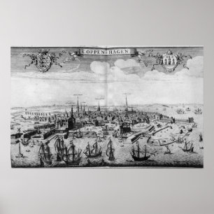 Poster Vista de Copenhaga