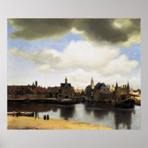 Póster Vista de Delft por Johannes Vermeer
