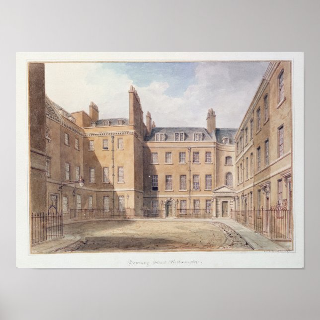Poster Vista de Downing Street, Westminster (Frente)