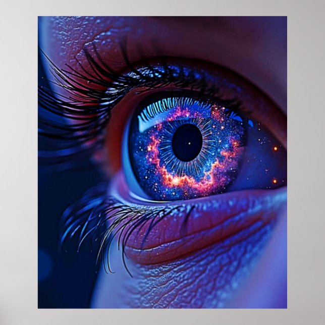 Poster Vista de Estelar dos Olhos Cósmicos (Frente)
