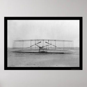 Póster Vista de Fecho de um Avião do Irmão Wright 1911