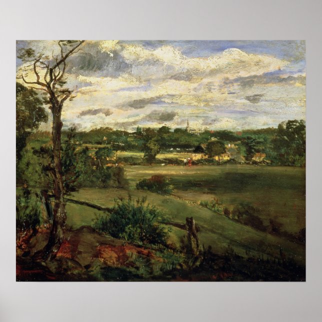 Poster Vista de Highgate de Hampstead Heath, c.1834 (Frente)