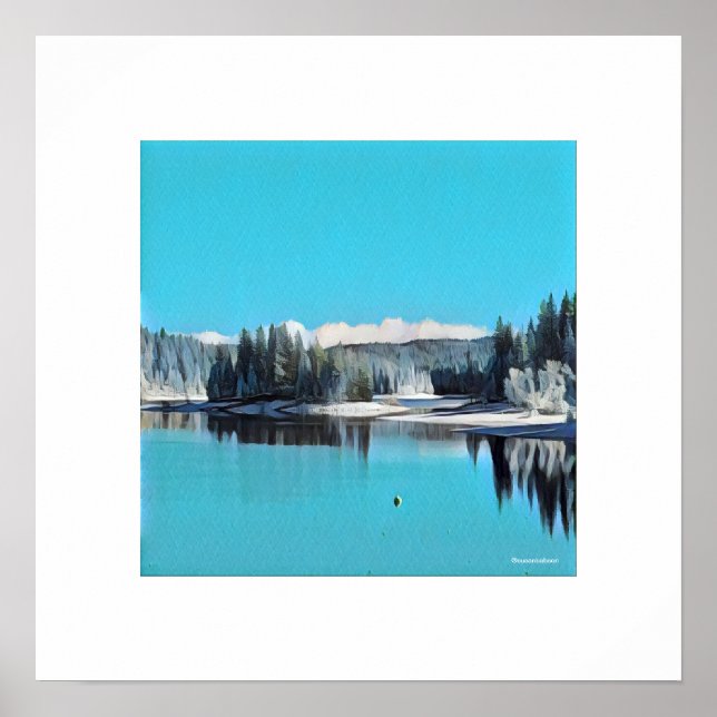 Póster Vista de inverno (Frente)