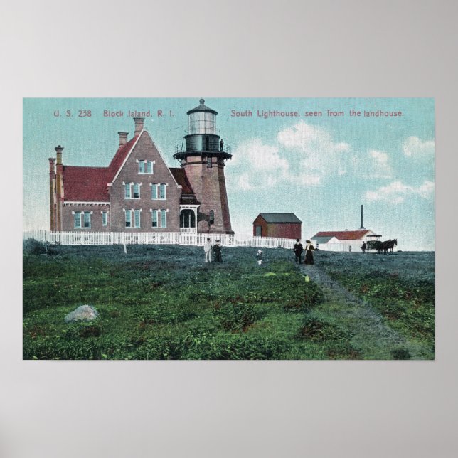 Poster Vista de Landhouse do Farol do Sul (Frente)