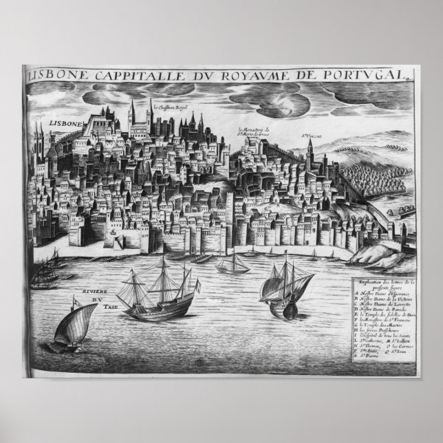 Póster Vista de Lisboa (Frente)