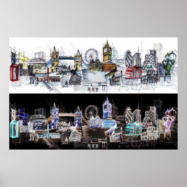 Poster Vista de Londres (Frente)
