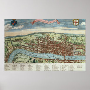Póster Vista de Londres, c.1560