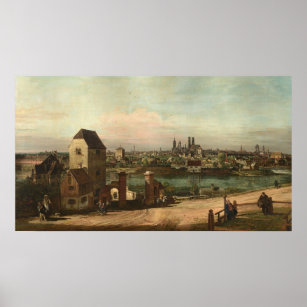 Poster Vista de Munique - Bernardo Bellotto Fine Art Post