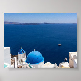 Poster Vista de Oia Santorini