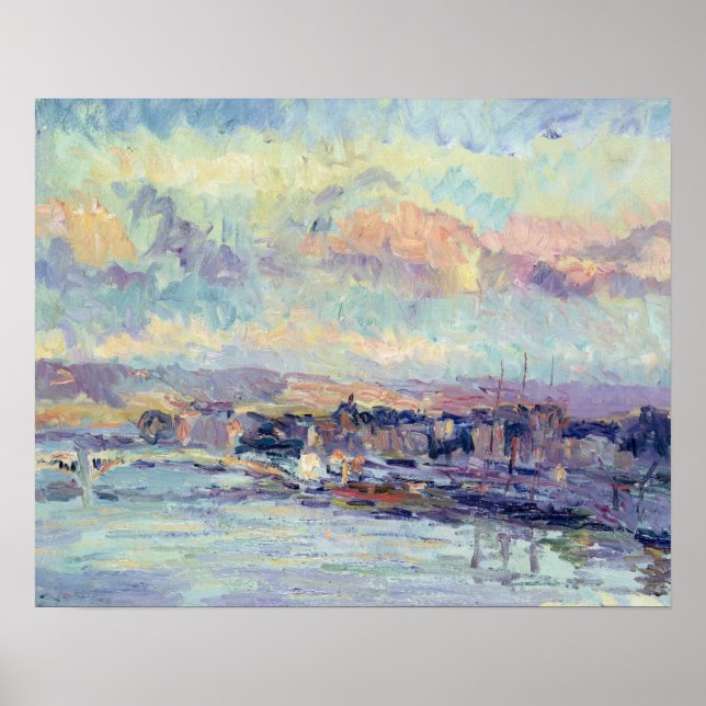 Póster Vista de Paris (óleo na canvas) (Frente)