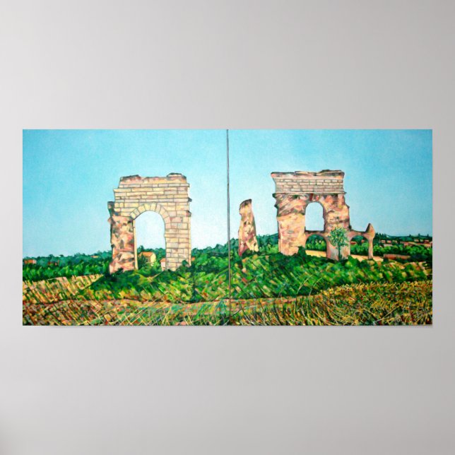 Póster Vista de Parque Aquduto (Frente)