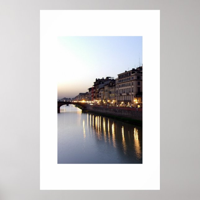 Poster Vista de Ponte Vecchio (Frente)