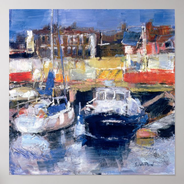 Poster Vista de Porto de Lowestoft (Frente)
