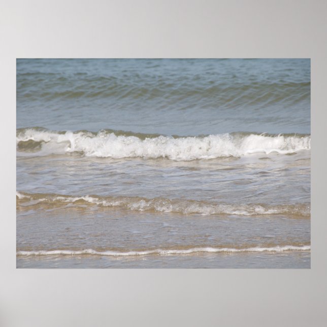 Póster Vista de praia - água (Frente)