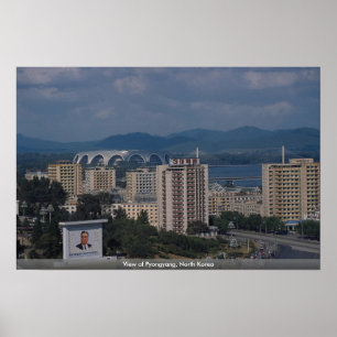 Poster Vista de Pyongyang, Coreia do Norte
