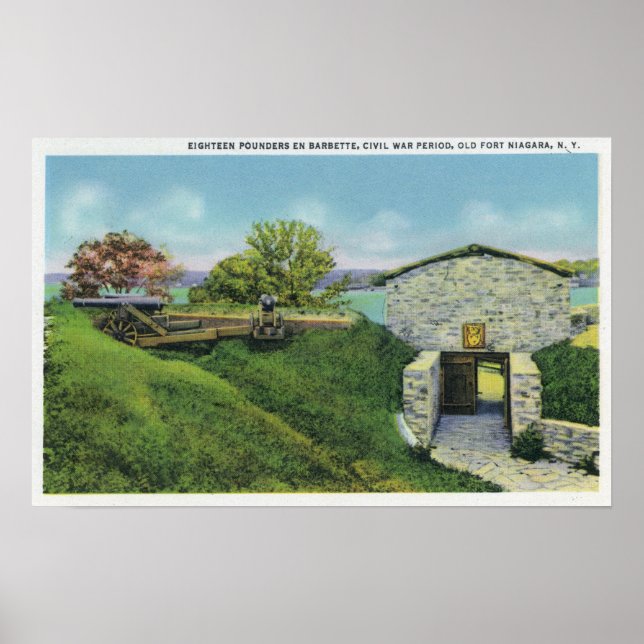 Póster Vista de Quartos Adjutantes no Castelo Francês Ant (Frente)
