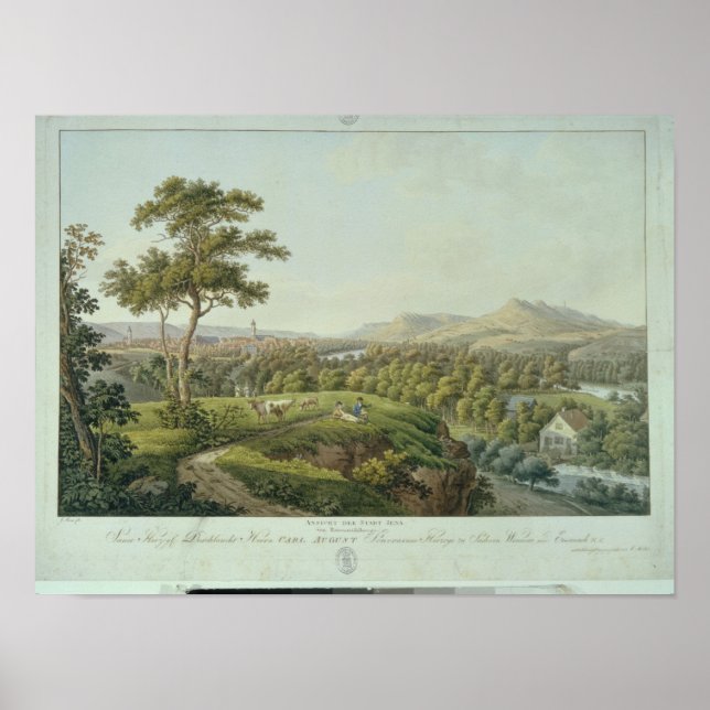 Poster Vista de Rasenhuehlberg, c.1810 (Frente)