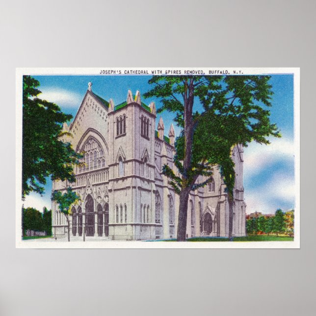 Póster Vista de Rua sem espíritos. Catedral de Joseph (Frente)