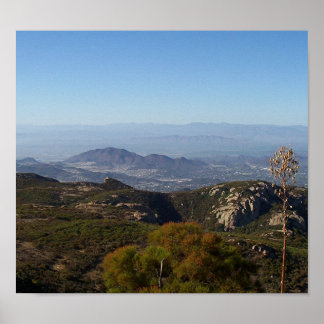 Poster Vista de Sandstone Peak, Papais noeis Montanhas Mo